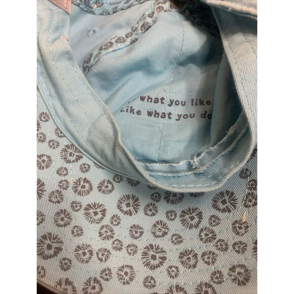 Life is Good Womens Navy Adjustable Back Embroidered Baseball Cap Hat OS - Picture 7 of 8